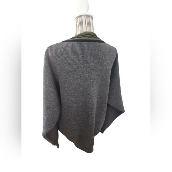 Vintage 90's Coogi Style U.O.ME 100% Acrylic Multi Cardigan Rare Find SIZE L - Picture 4 of 6